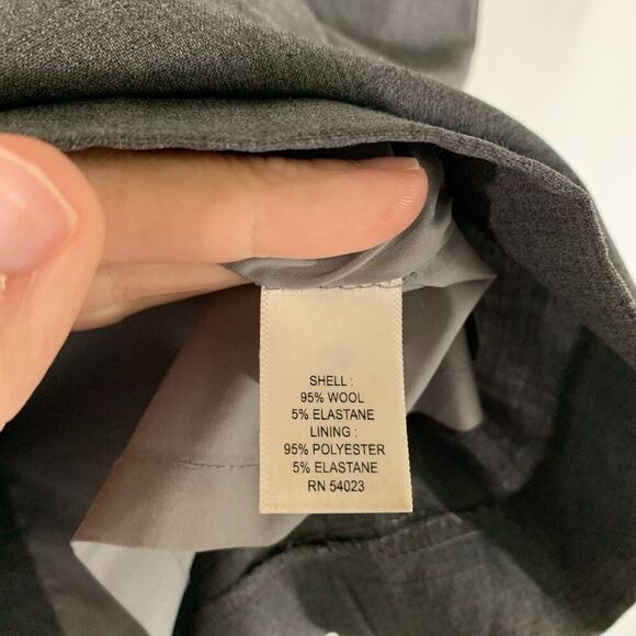 Banana Republic Wool Skirt Women's 2 Grey Stretch Zip Back Lined Knee Length - Picture 5 of 9